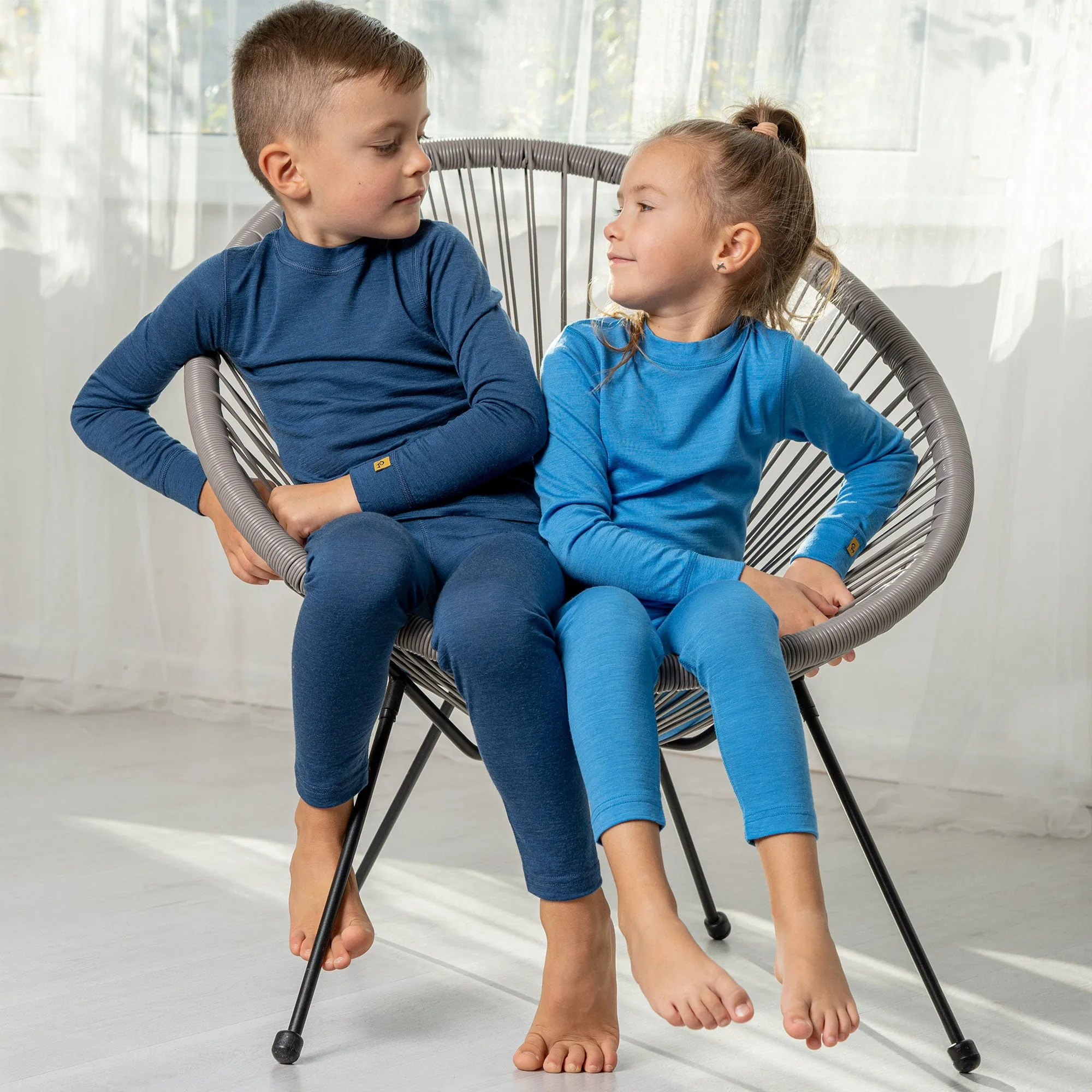 Kids' 160 Merino Pants Light Blue