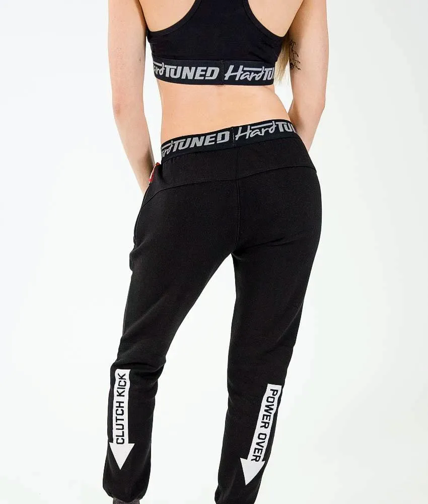 Ladies Power Over Trackies - Black