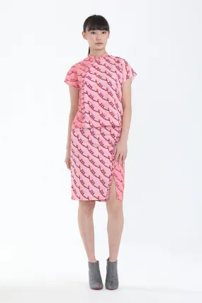 Leanna Marina Bay Sands Diagonal Print Skirt