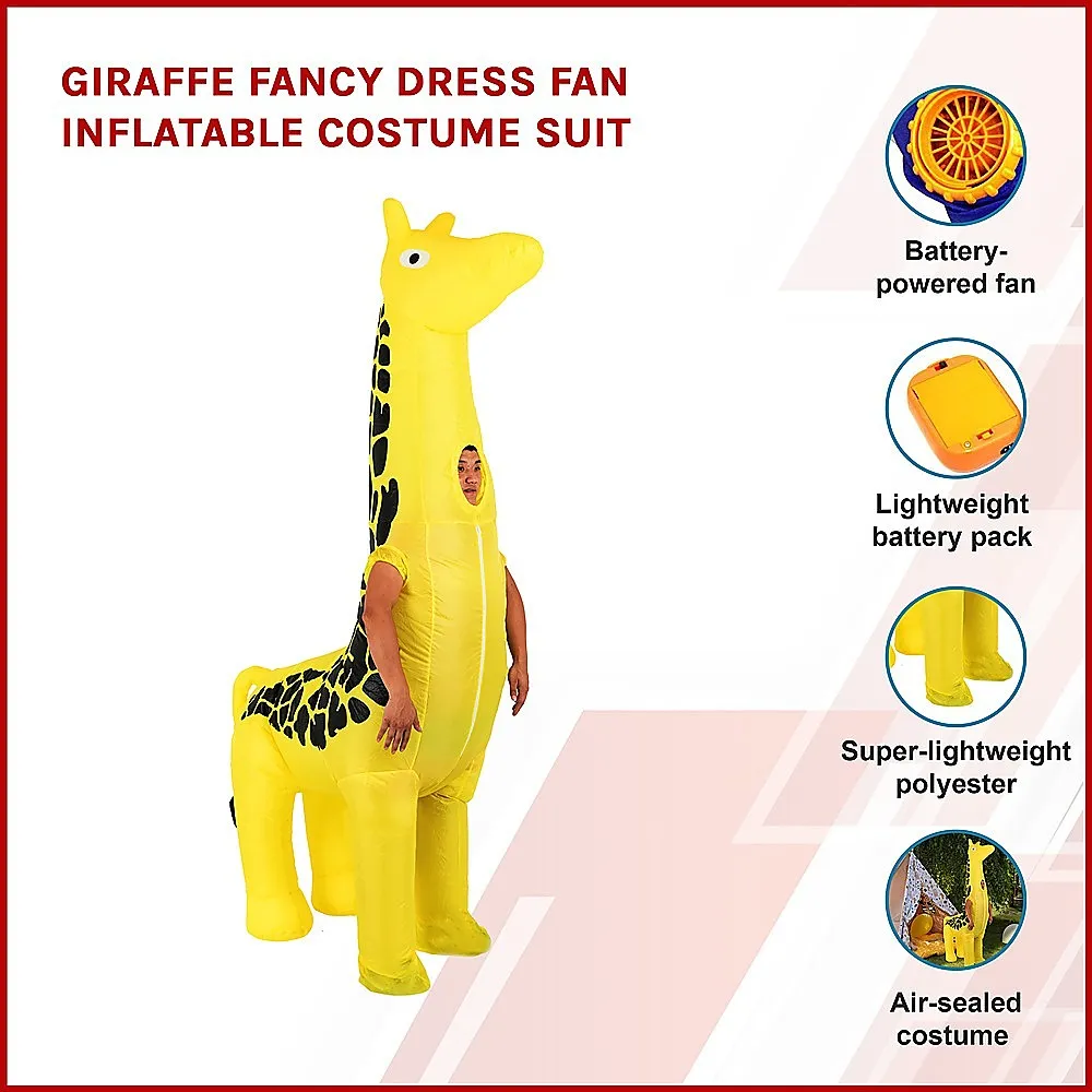 Lightweight Fan-Operated Giraffe Inflatable Costume Suit