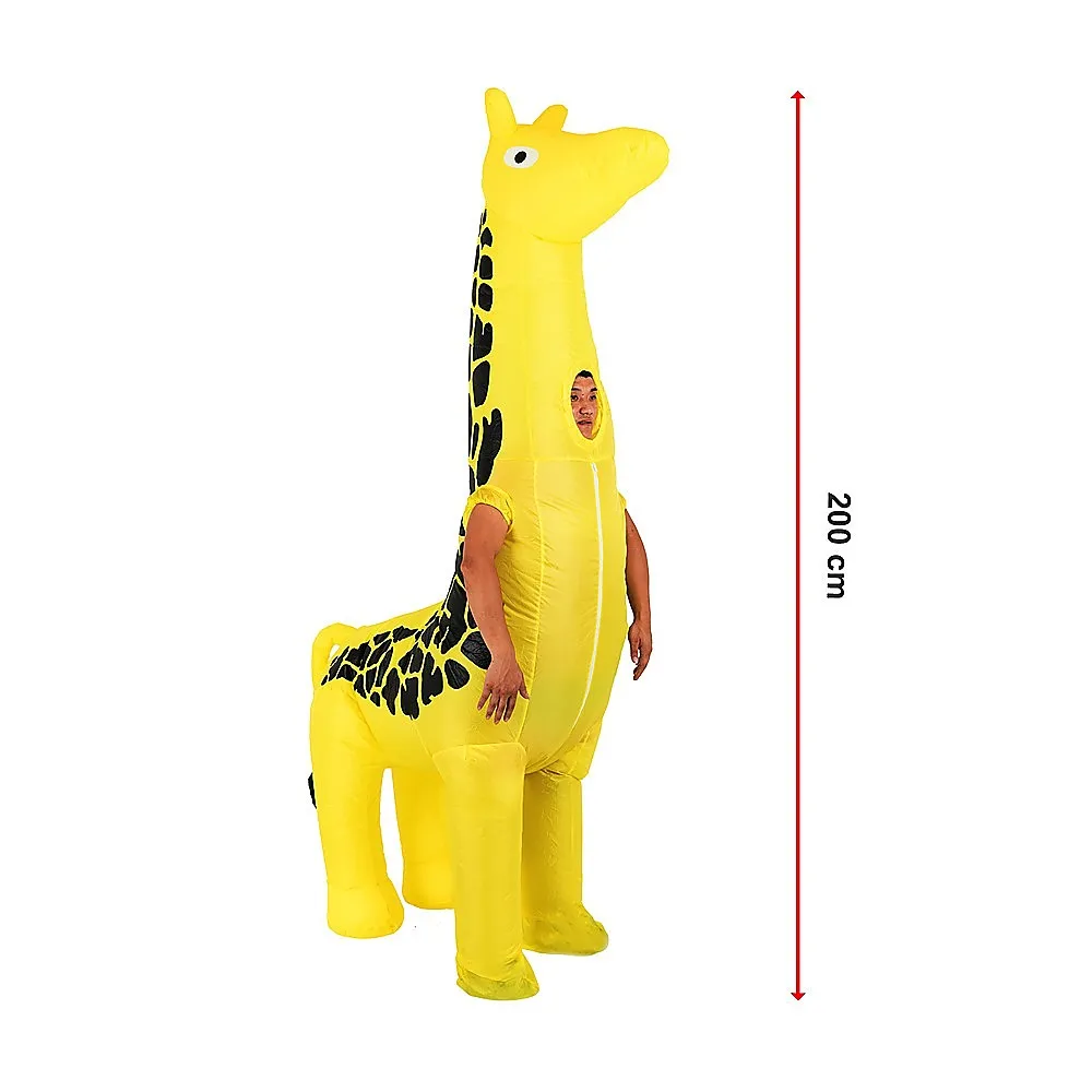 Lightweight Fan-Operated Giraffe Inflatable Costume Suit