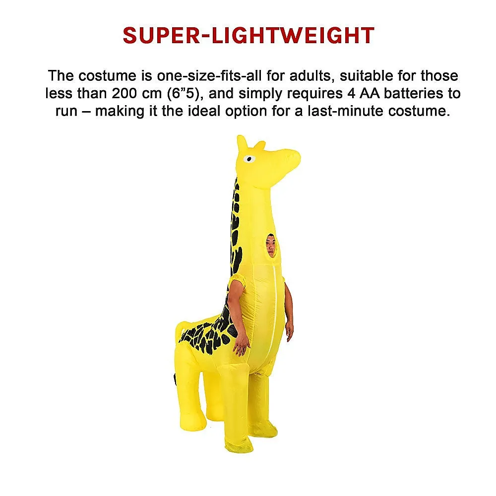 Lightweight Fan-Operated Giraffe Inflatable Costume Suit