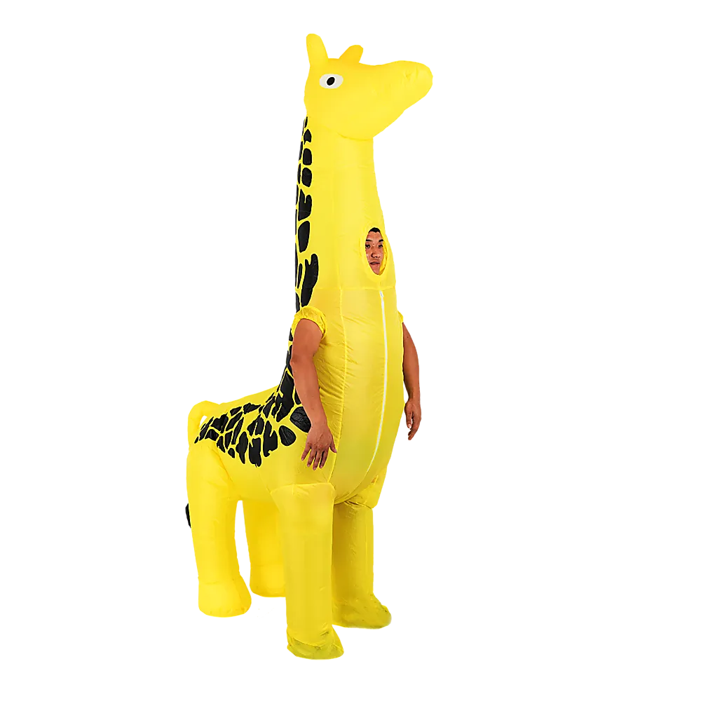 Lightweight Fan-Operated Giraffe Inflatable Costume Suit