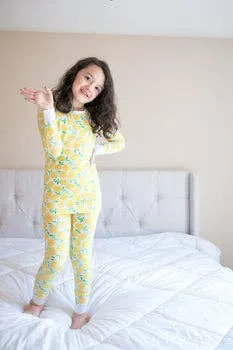 Little Sleepies - Lemons Two-Piece Bamboo Viscose Pajama Set 5/6