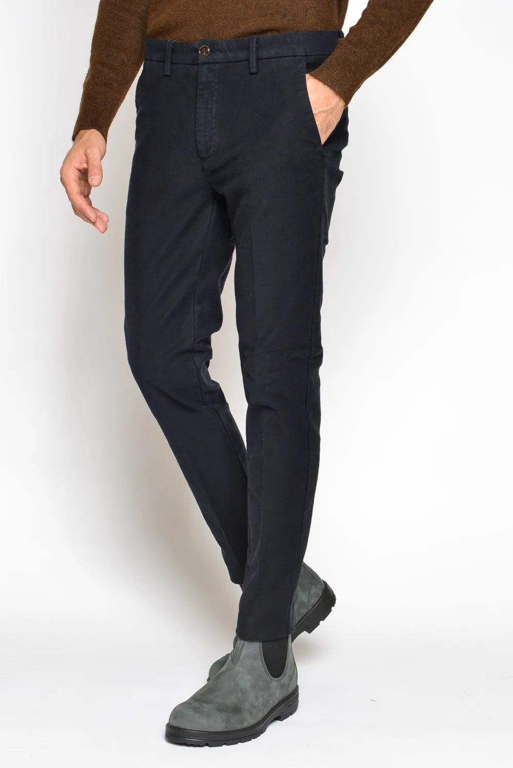 Markup Chinos Regular Fustagno Blu Uomo