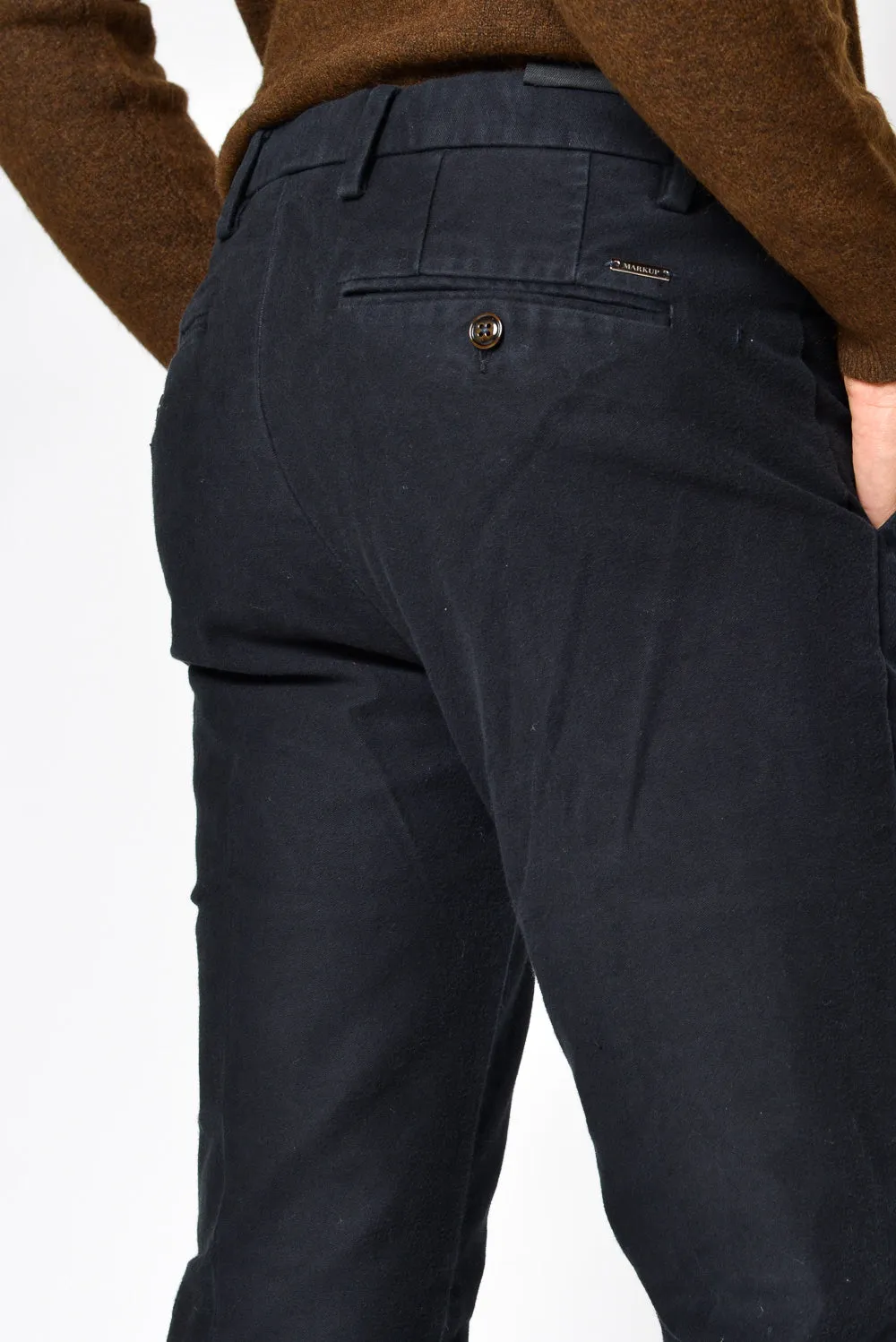 Markup Chinos Regular Fustagno Blu Uomo