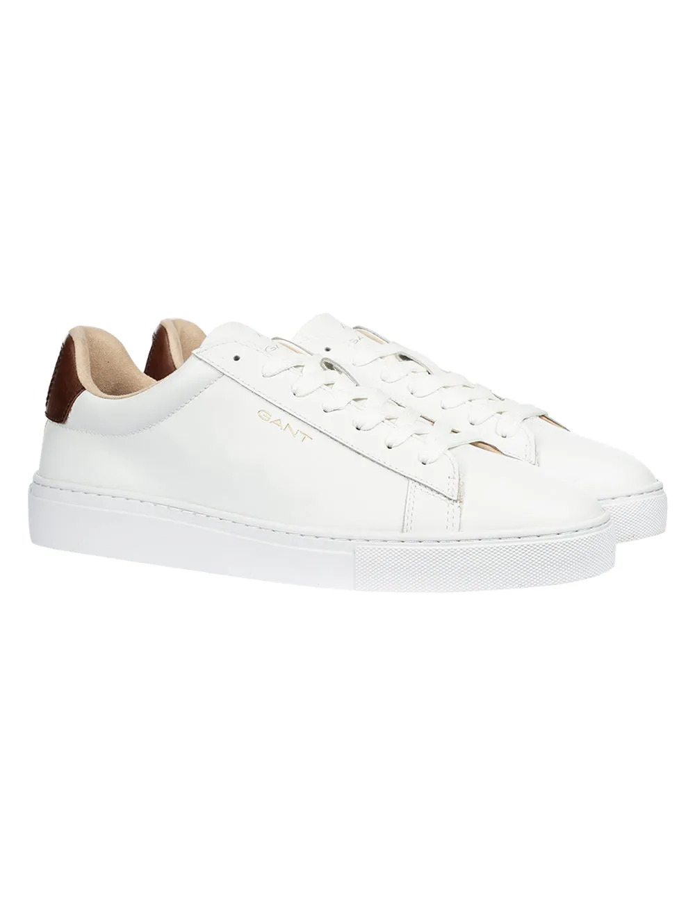 Mc Julien Leather Sneakers White Cognac