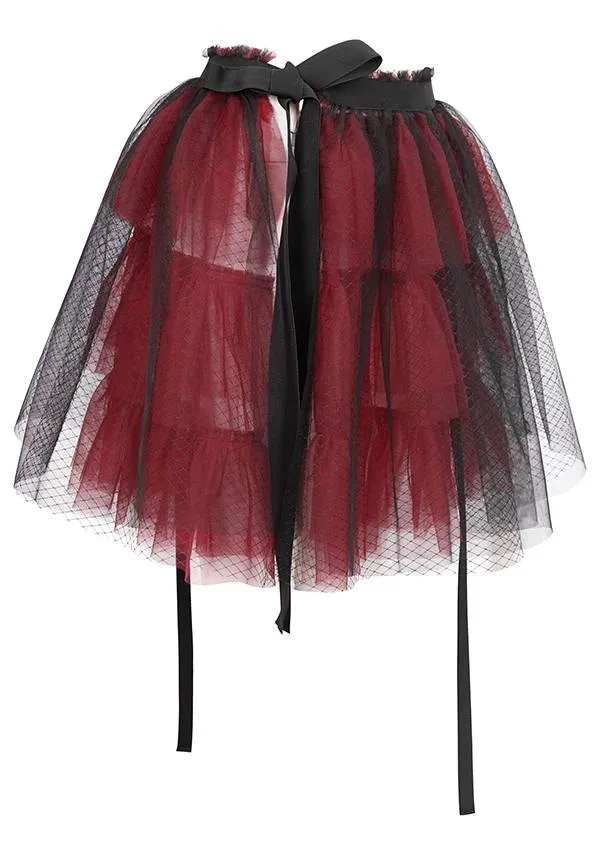 Medusa Punk [Black/Red] | FLARED SKIRT