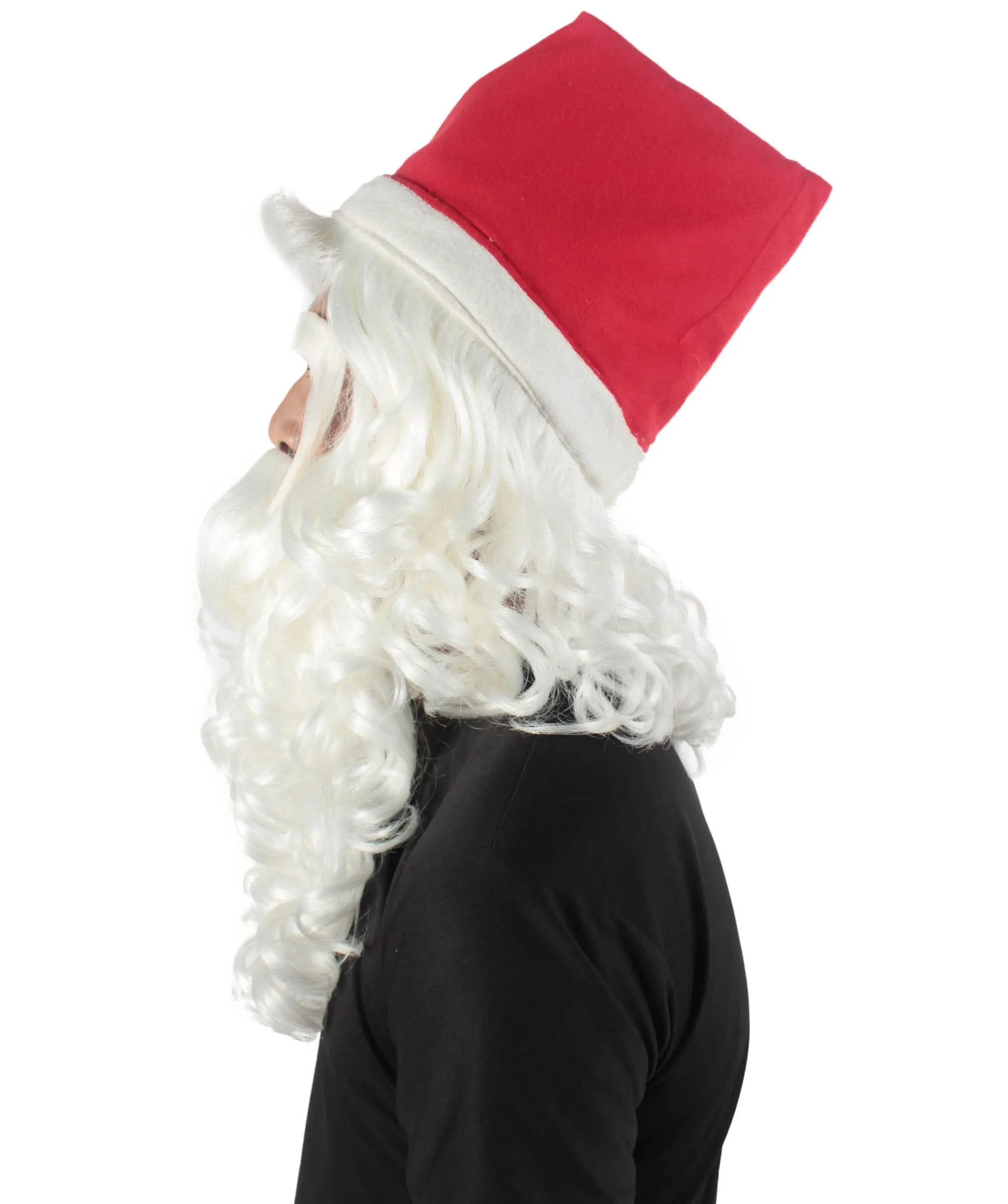 Men's Christmas Santa Body Suit Costume Bundle