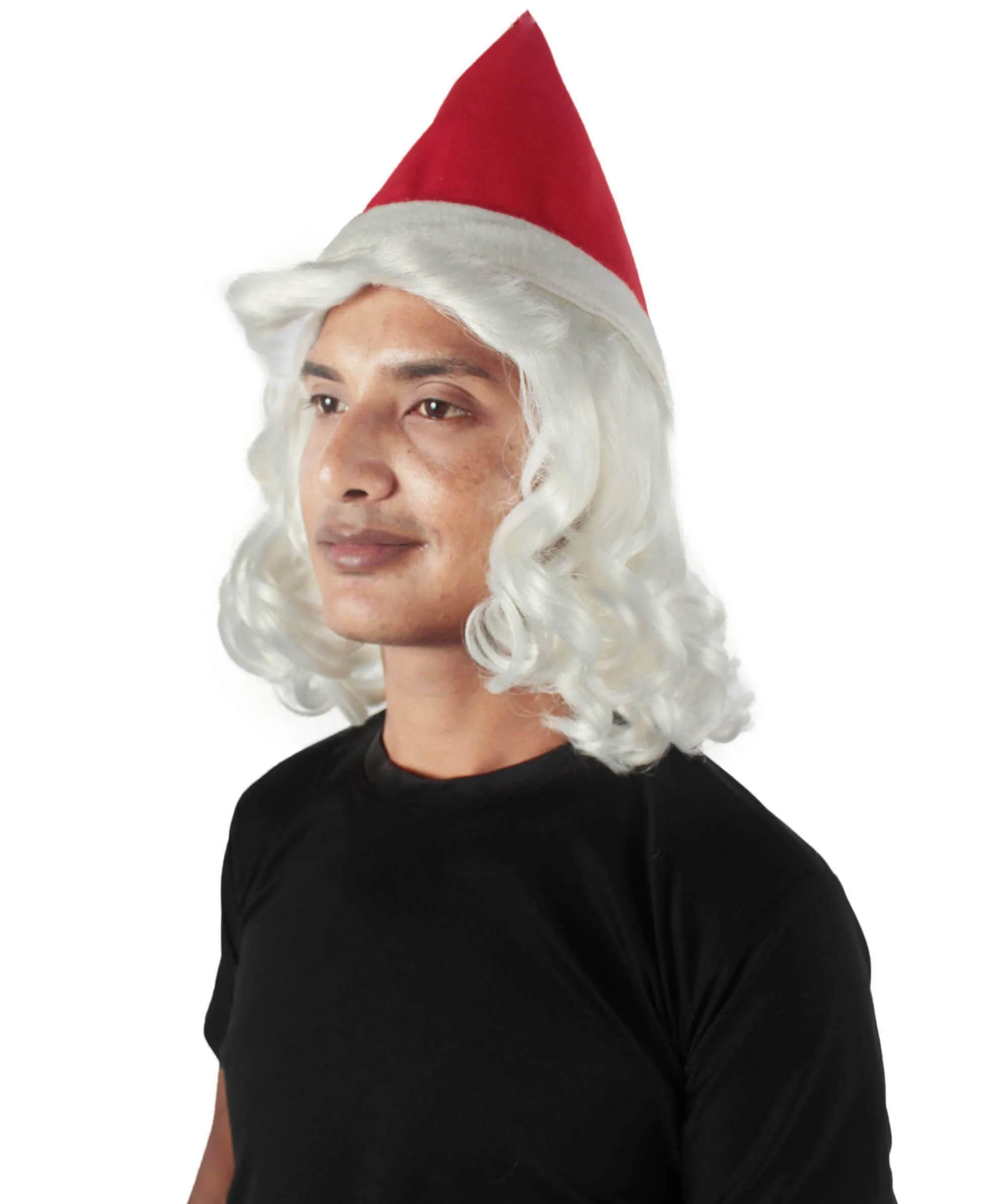 Men's Christmas Santa Body Suit Costume Bundle