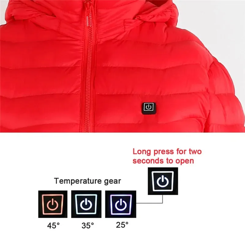 Men's Fleece Waterproof Winter Heated Jackets