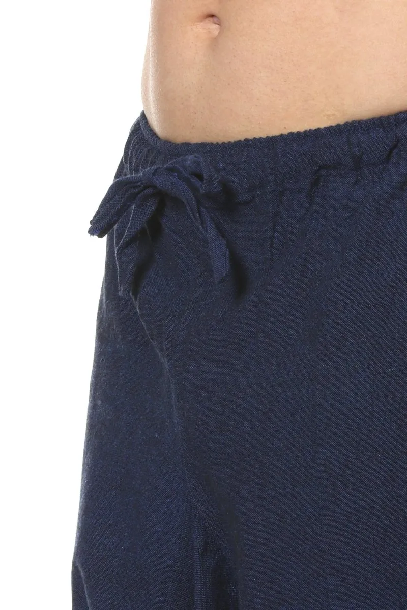 Men's Harem Pack of 2 | Dark Blue & Cream | Fits Waist Sizes 28 to 36 Inches