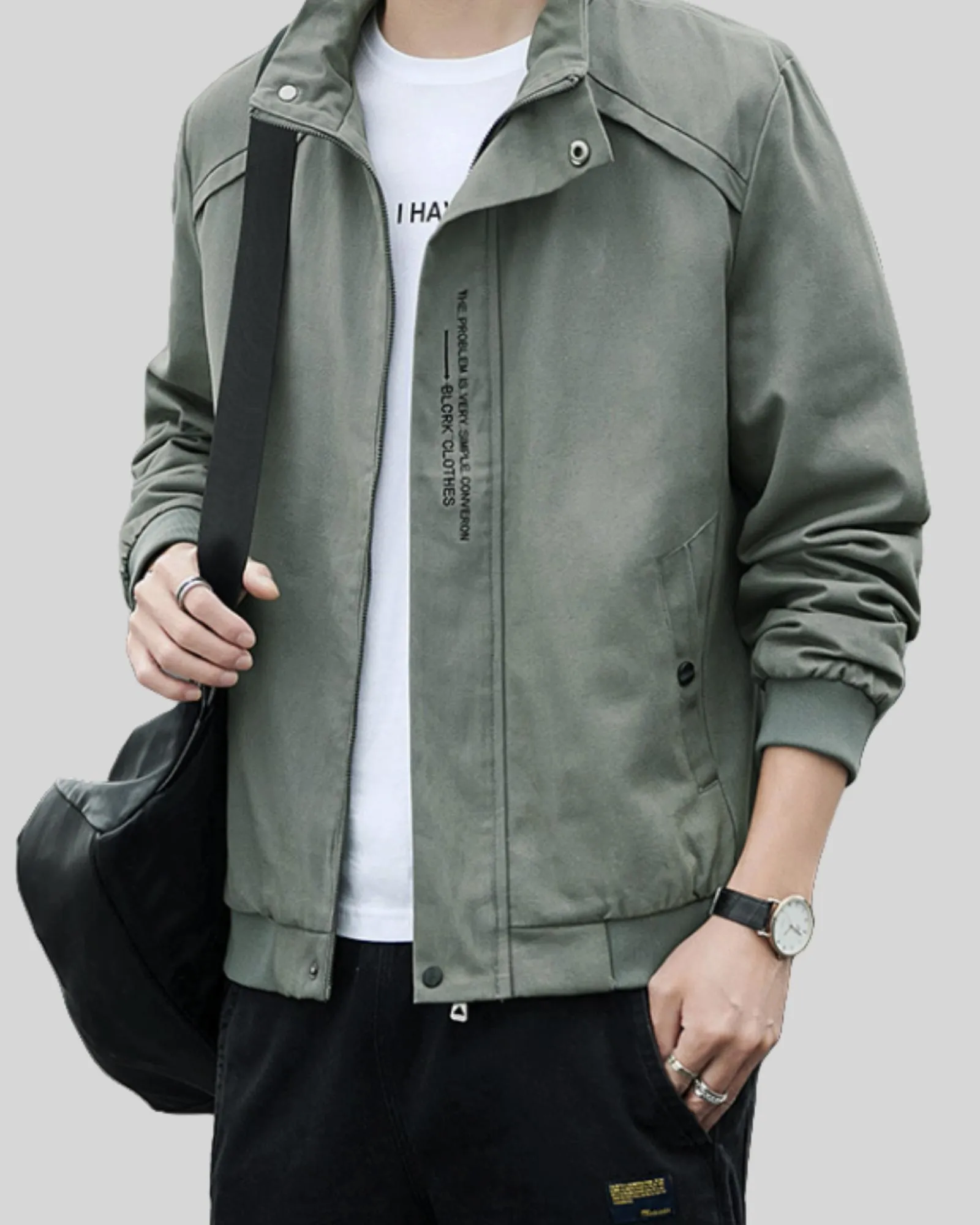 Men's Jacket Lightweight Casual   Windbreaker Coat with Pocket