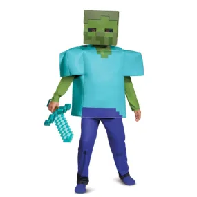 Minecraft Zombie Deluxe Child Costume