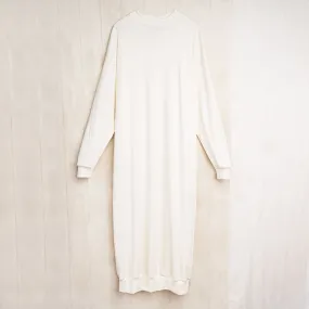 Mockneck Sweaterdress, Undyed Merino Wool