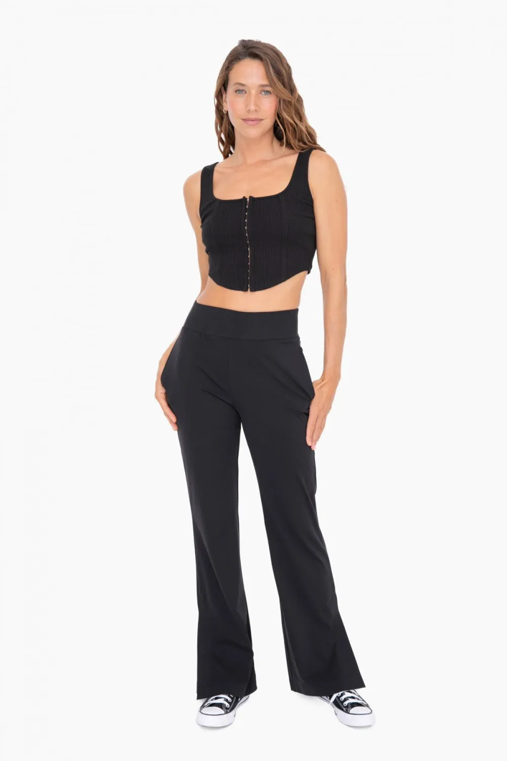 Mono B Graphene-Blend Wide Leg Active Pants