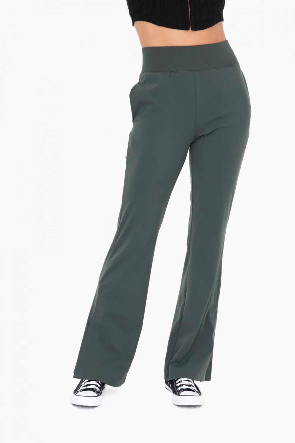 Mono B Graphene-Blend Wide Leg Active Pants