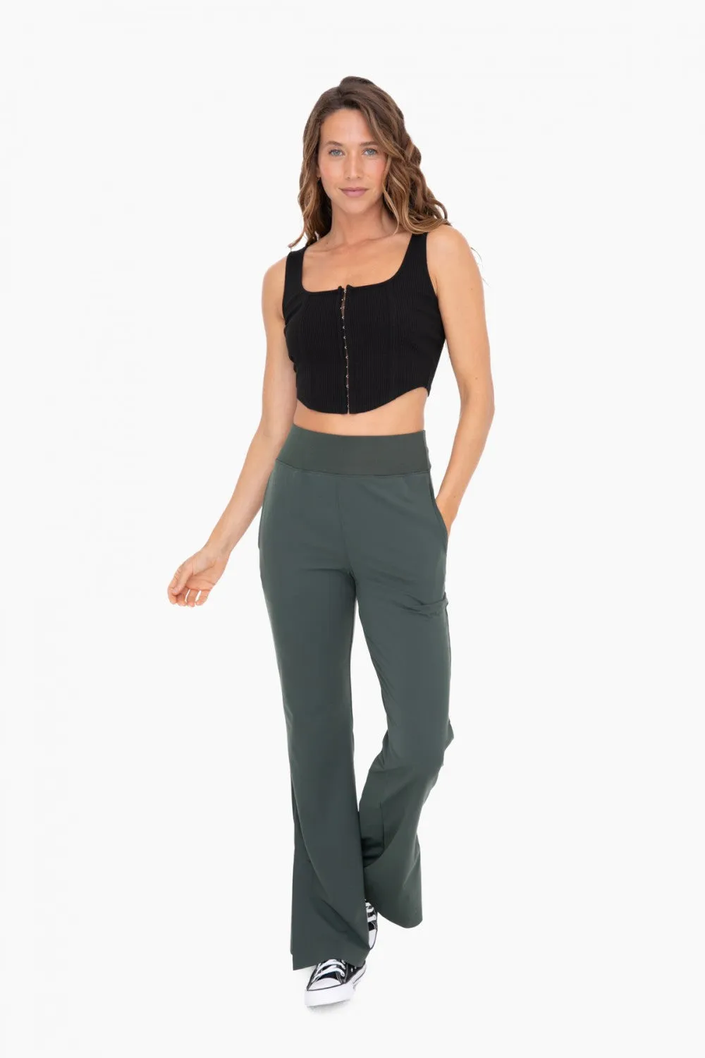 Mono B Graphene-Blend Wide Leg Active Pants