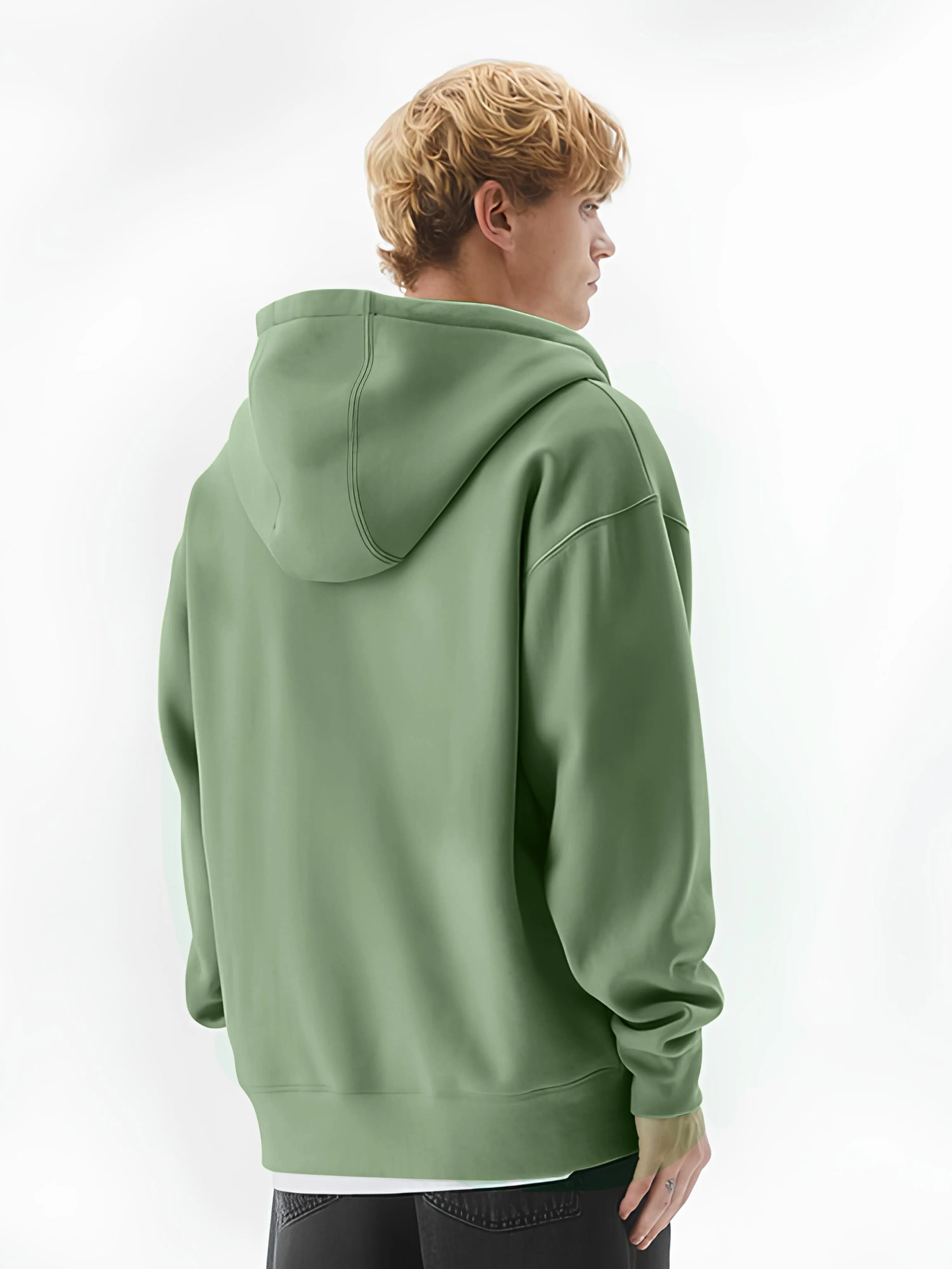 Monochrome Hunter Green Cozy Cut Hoodie Sweatshirt