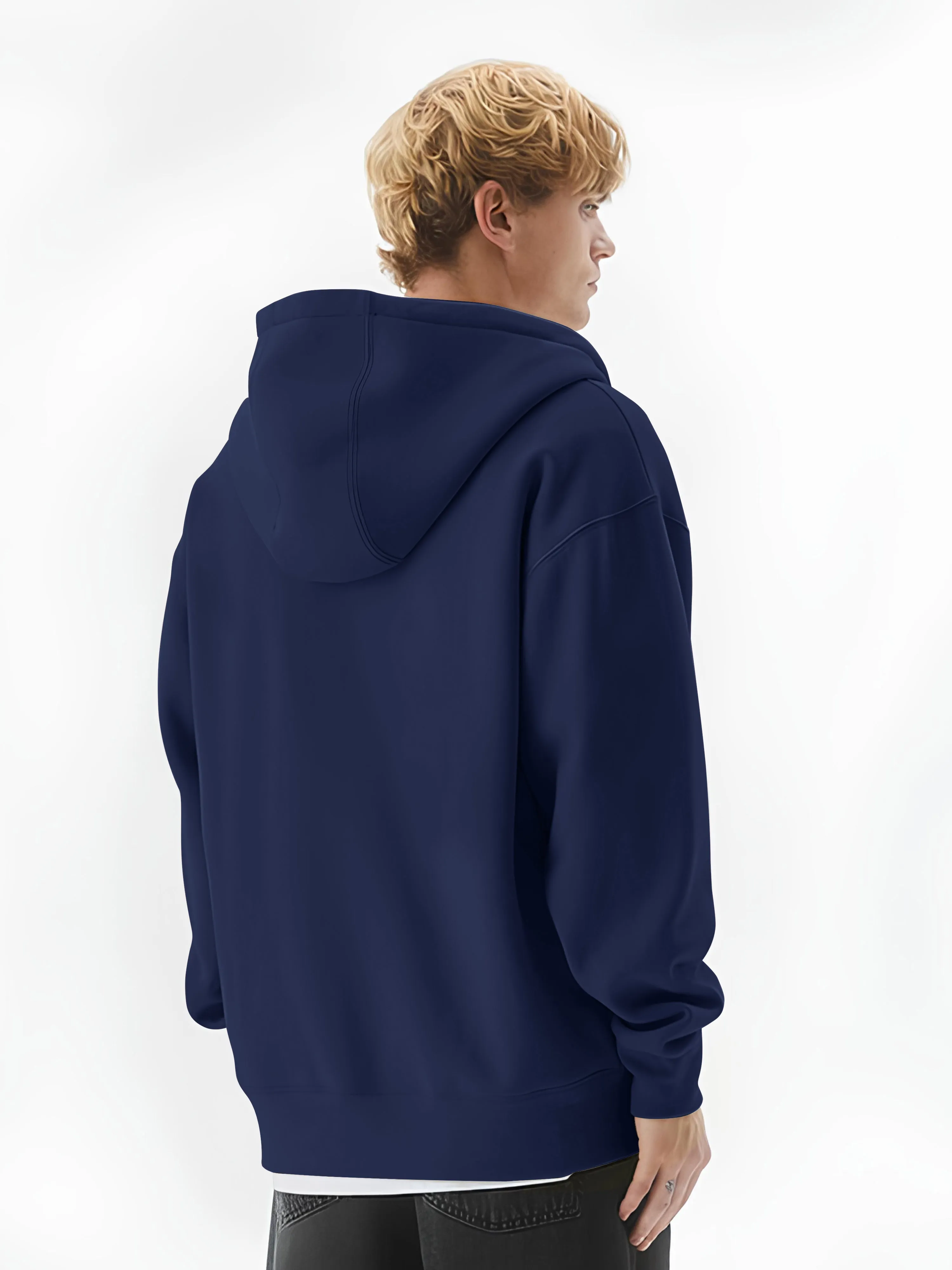 Monochrome Navy Cozy Cut Hoodie Sweatshirt