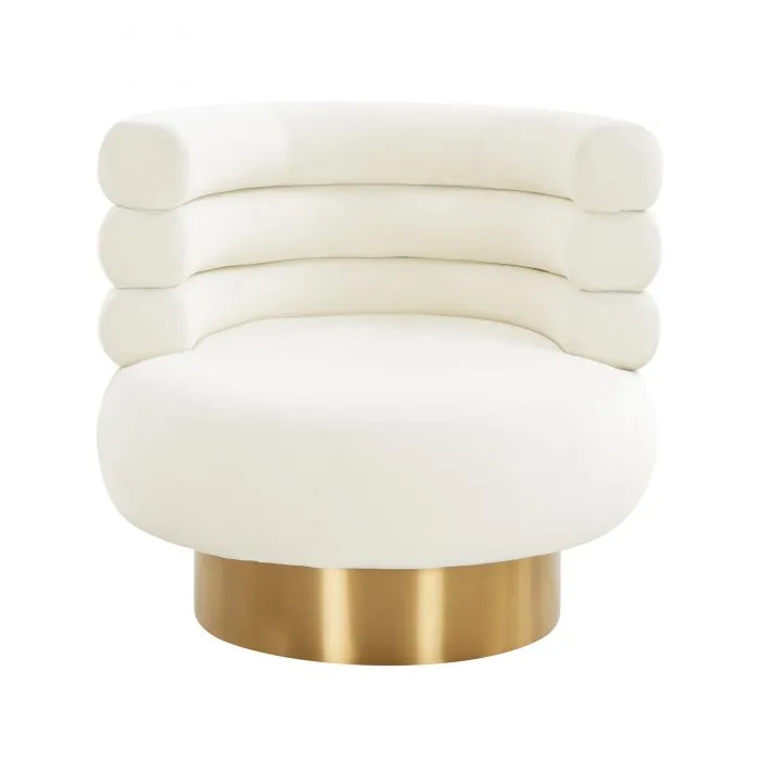 Naomi Velvet Swivel Chair