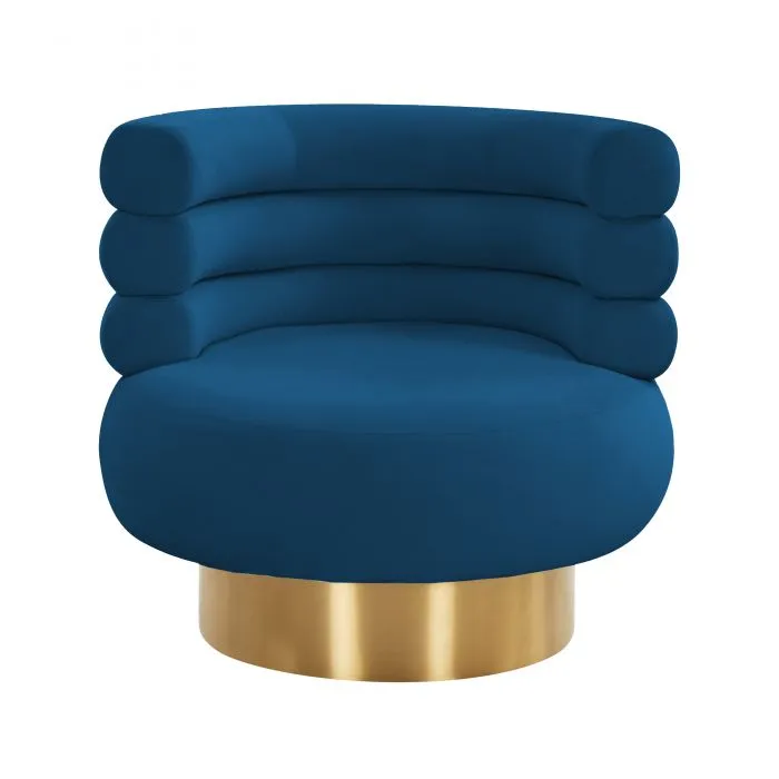 Naomi Velvet Swivel Chair