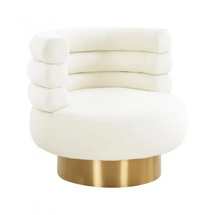 Naomi Velvet Swivel Chair