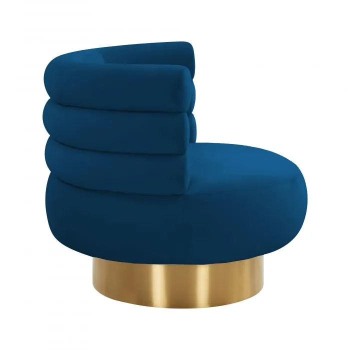 Naomi Velvet Swivel Chair