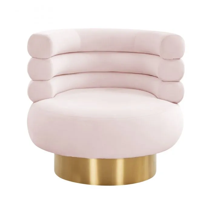 Naomi Velvet Swivel Chair