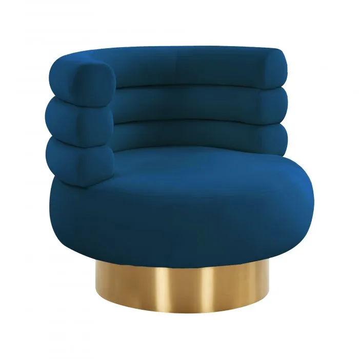 Naomi Velvet Swivel Chair