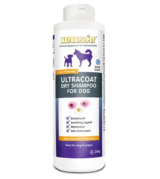 Natural Pet® Ultracoat Dry Shampoo for Dogs