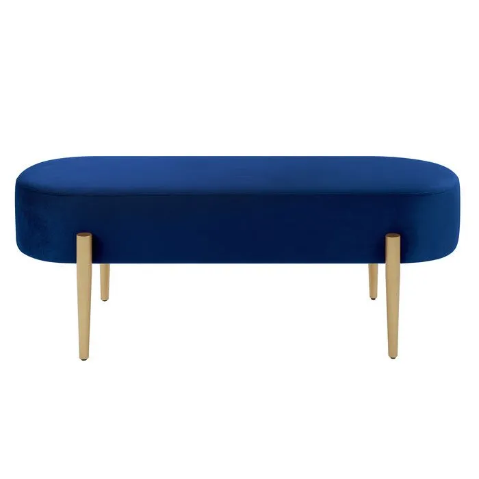 Navy Cara Collection Accent Bench