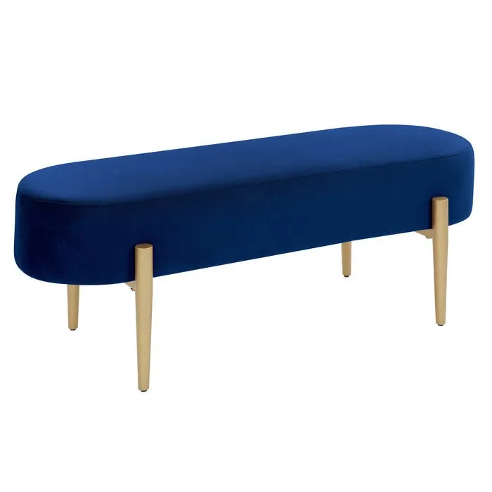 Navy Cara Collection Accent Bench