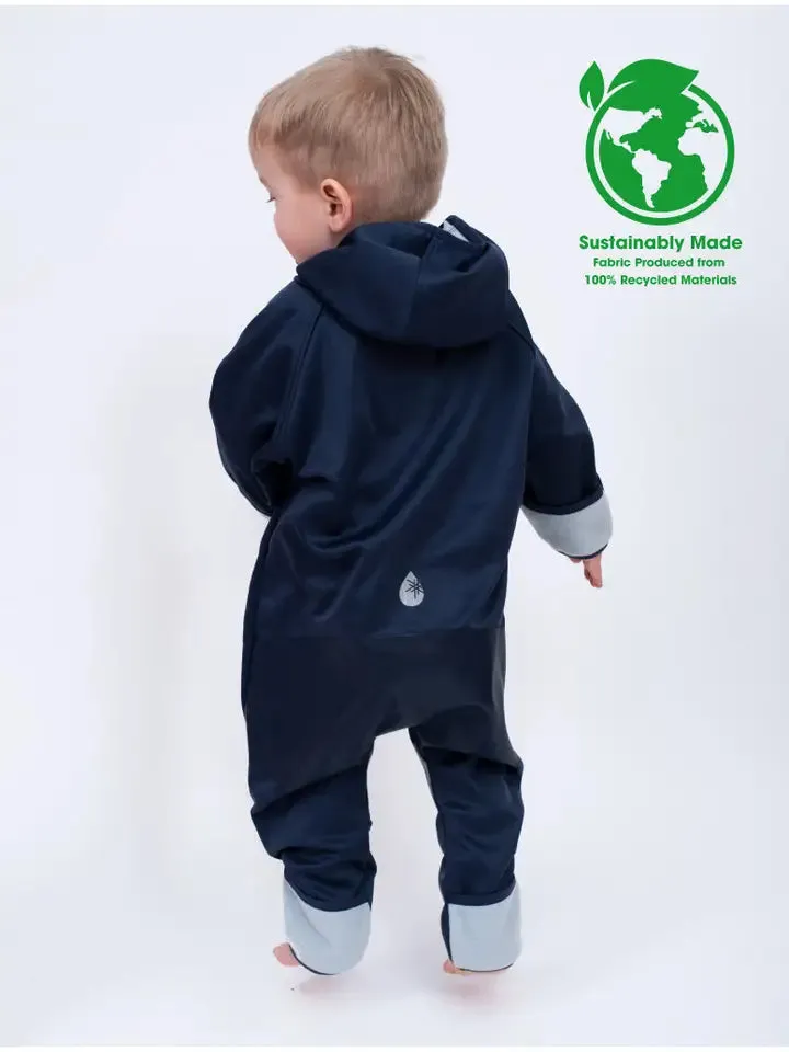 Navy Waterproof & Windproof Fleece Eco Bodysuit