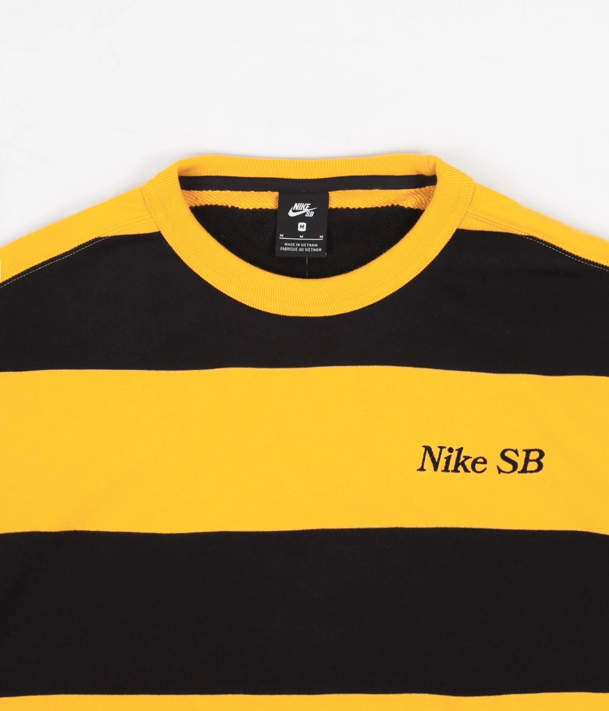 Nike SB Crewneck Sweatshirt - University Gold / Black - Black