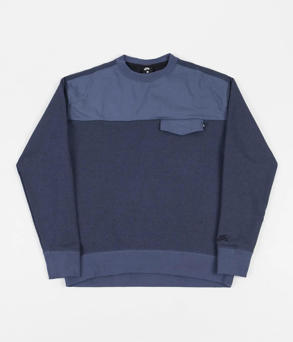 Nike SB Novelty Crewneck Sweatshirt - Mystic Navy / Mystic Navy / Dark Obsidian