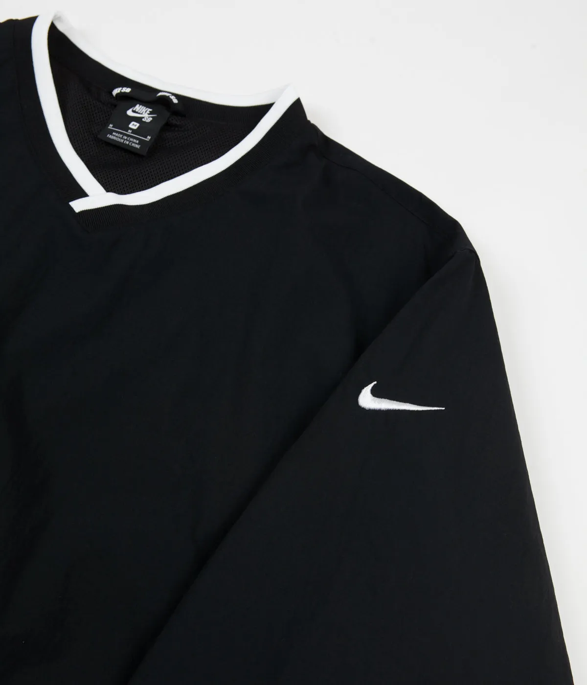 Nike SB Top Wind Sweatshirt - Black / White / White