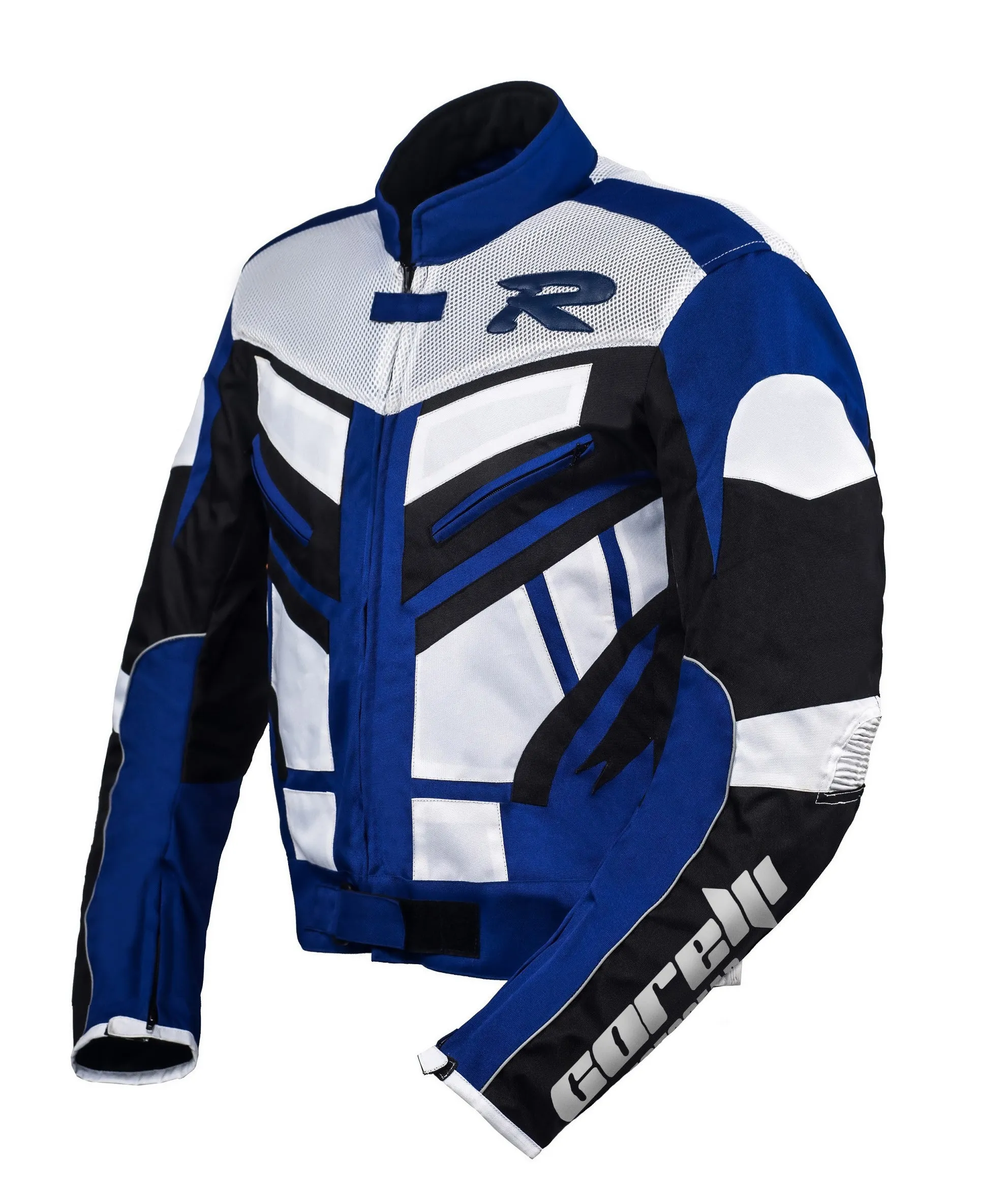 OLYMP BLUE MOTORCYCLE RACING TEXTILE JACKET