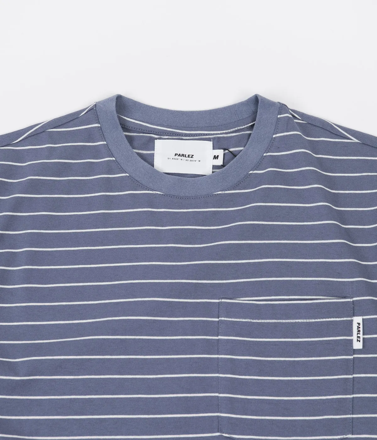 Parlez Helm Pocket T-Shirt - Dusty Blue