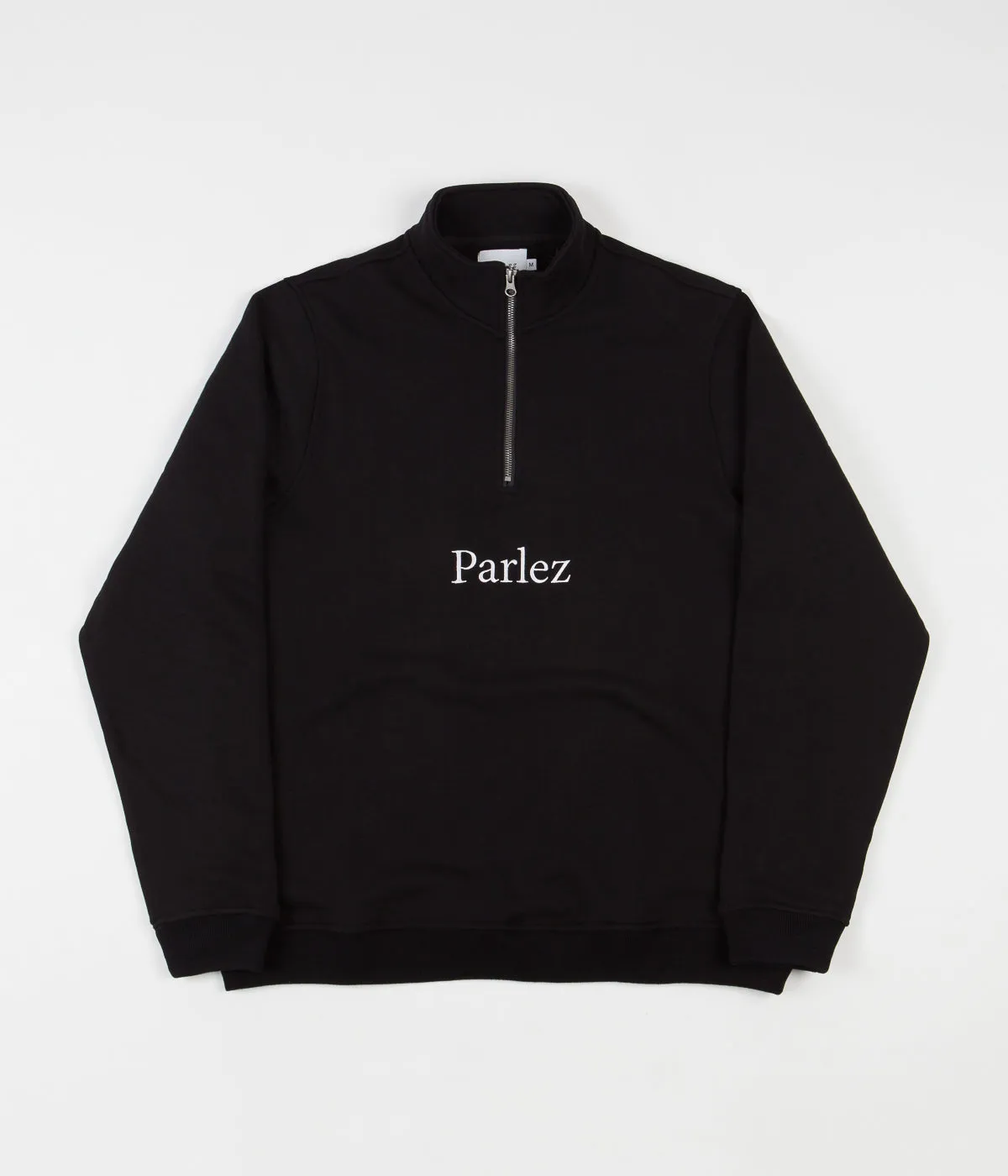 Parlez Trim 1/4 Zip Sweatshirt - Black