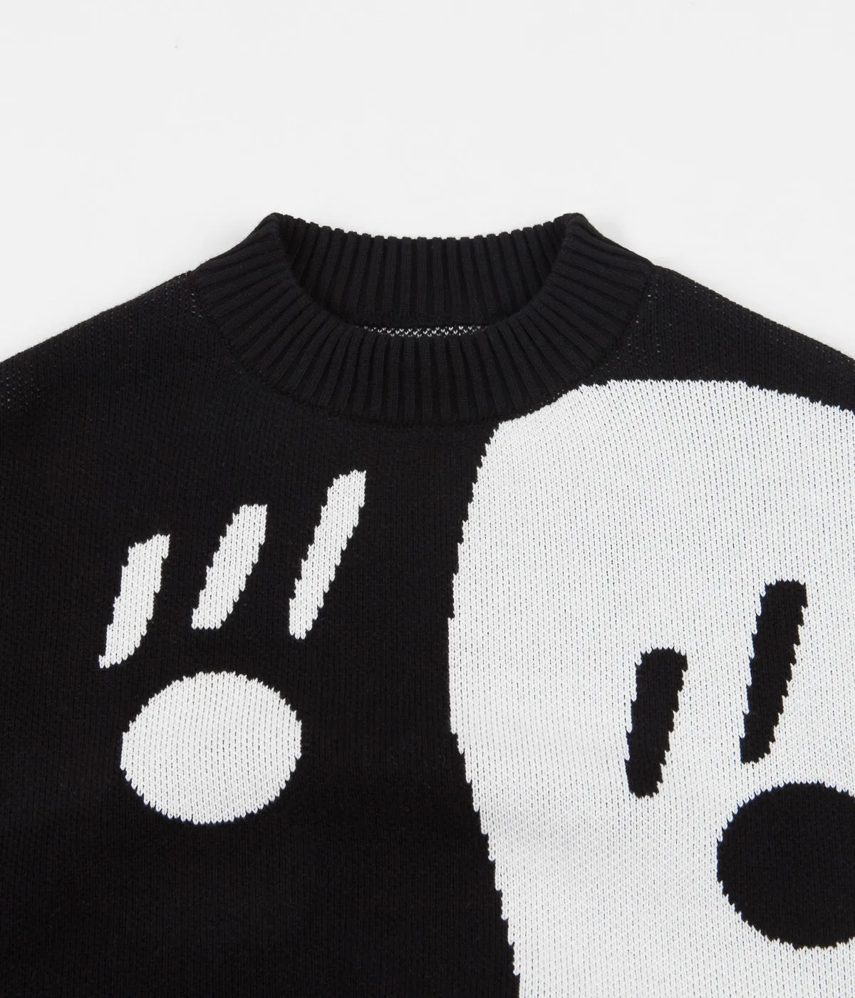 Polar Art Knit Sweatshirt - Alv / Black