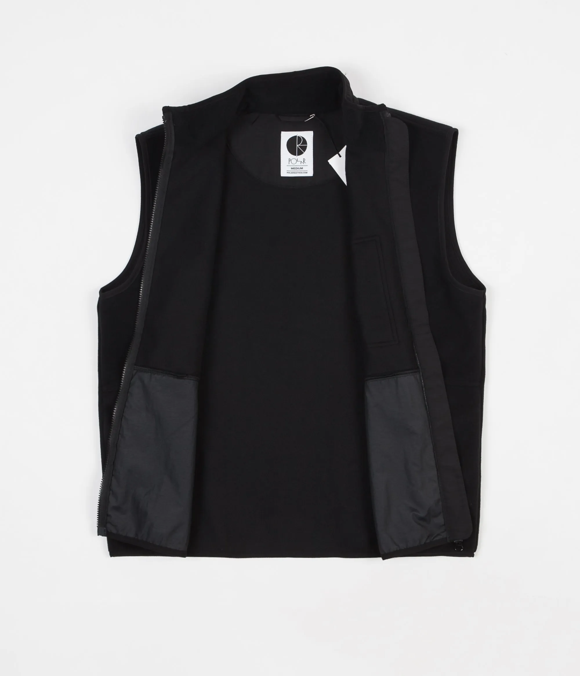 Polar Stenstrom Fleece Vest - Black / Black