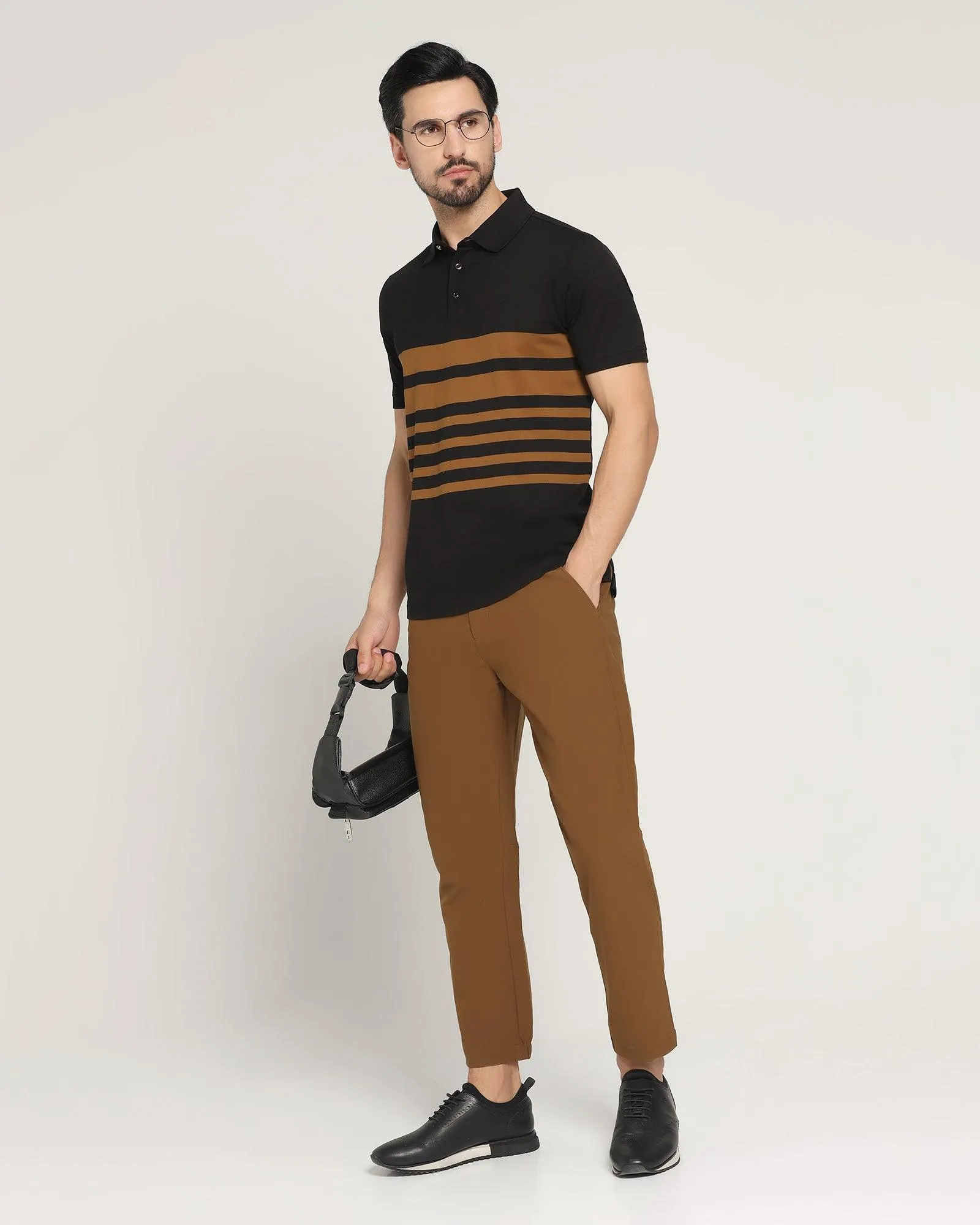 Polo Black Striped T-Shirt - Hop