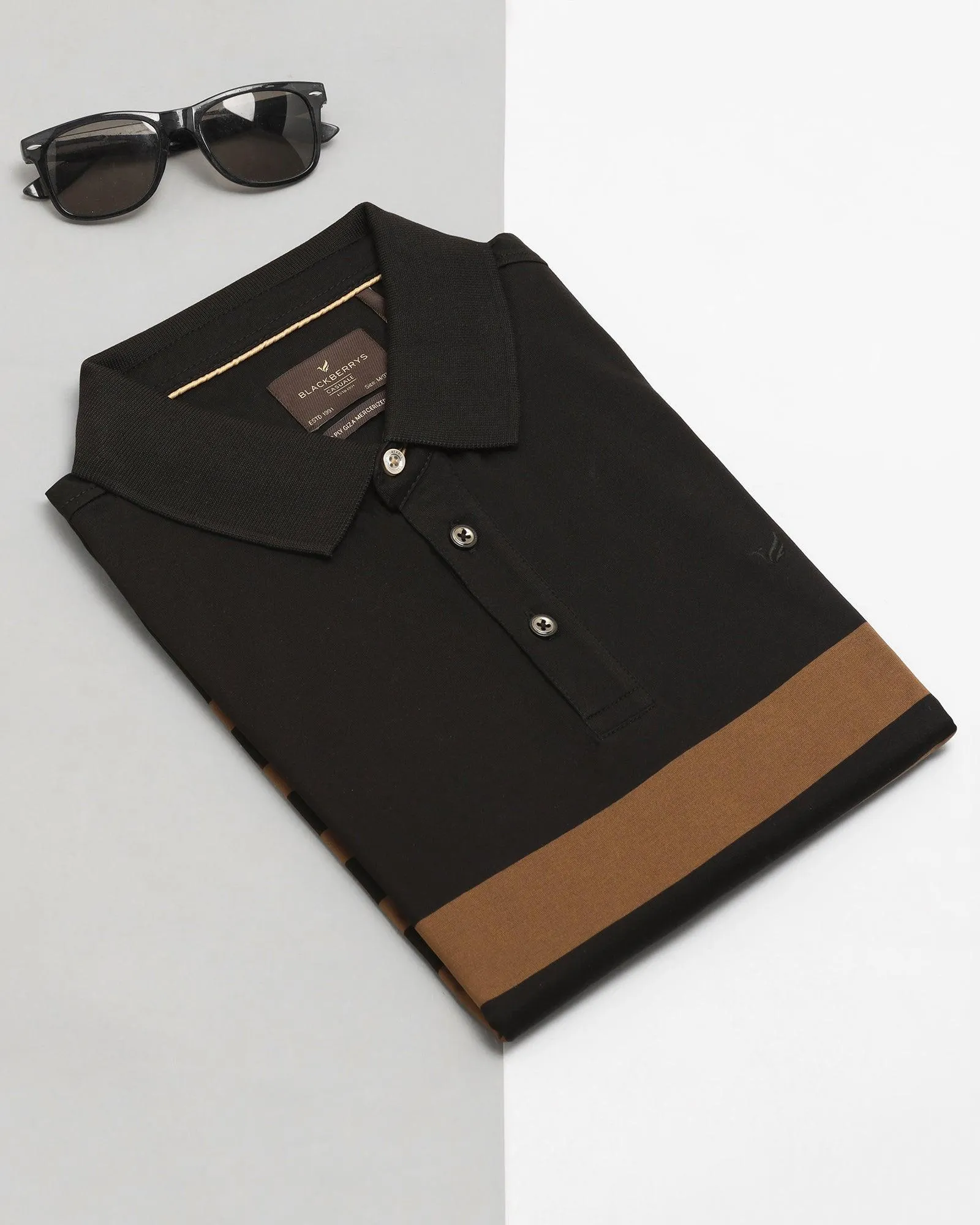 Polo Black Striped T-Shirt - Hop