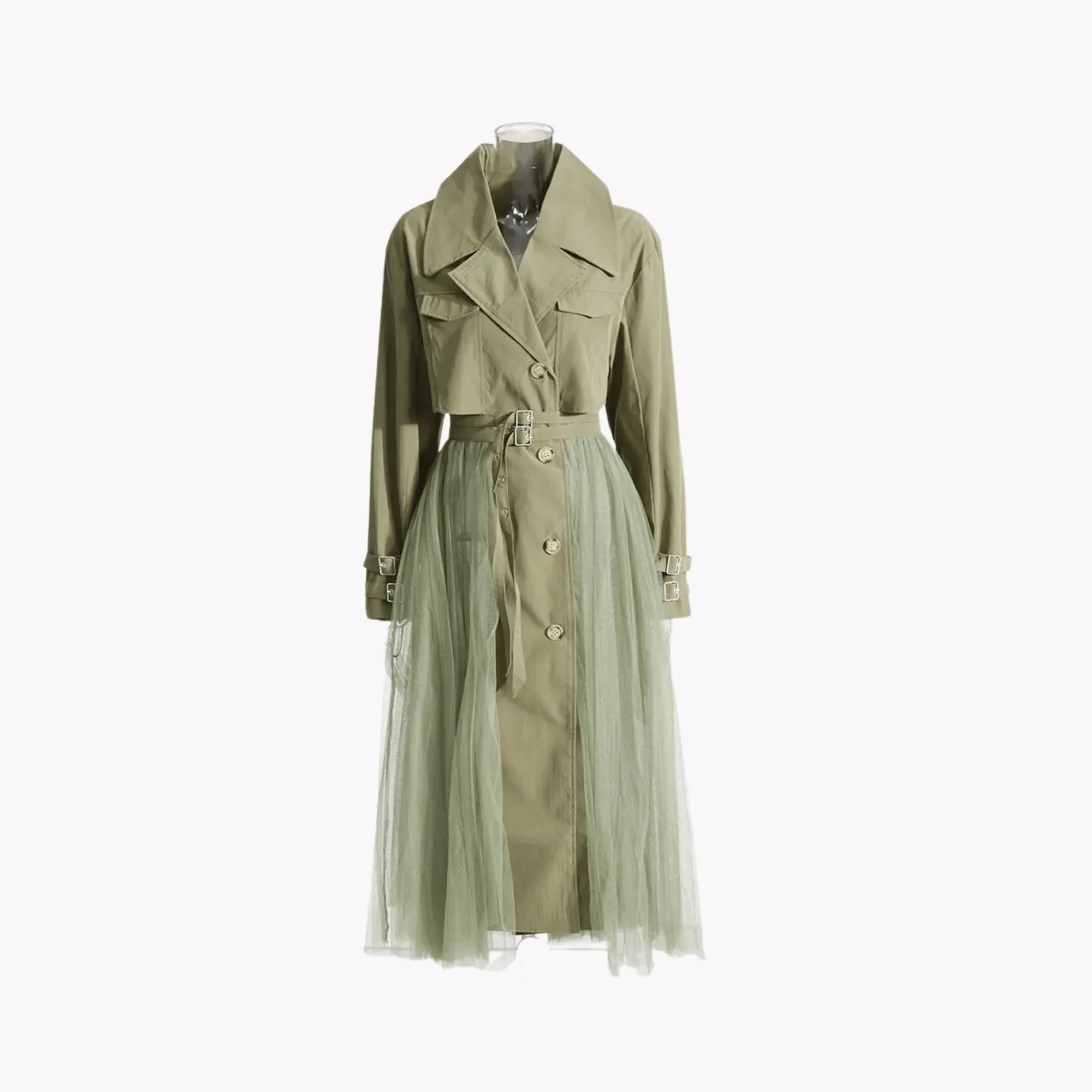 Pre Order:  Tulle Trench Coat