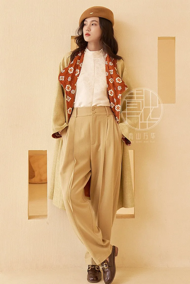 (Presale) Zao Qiu 早秋 Early Autumn Modernized Tang Double Lined Pi Ao Coat