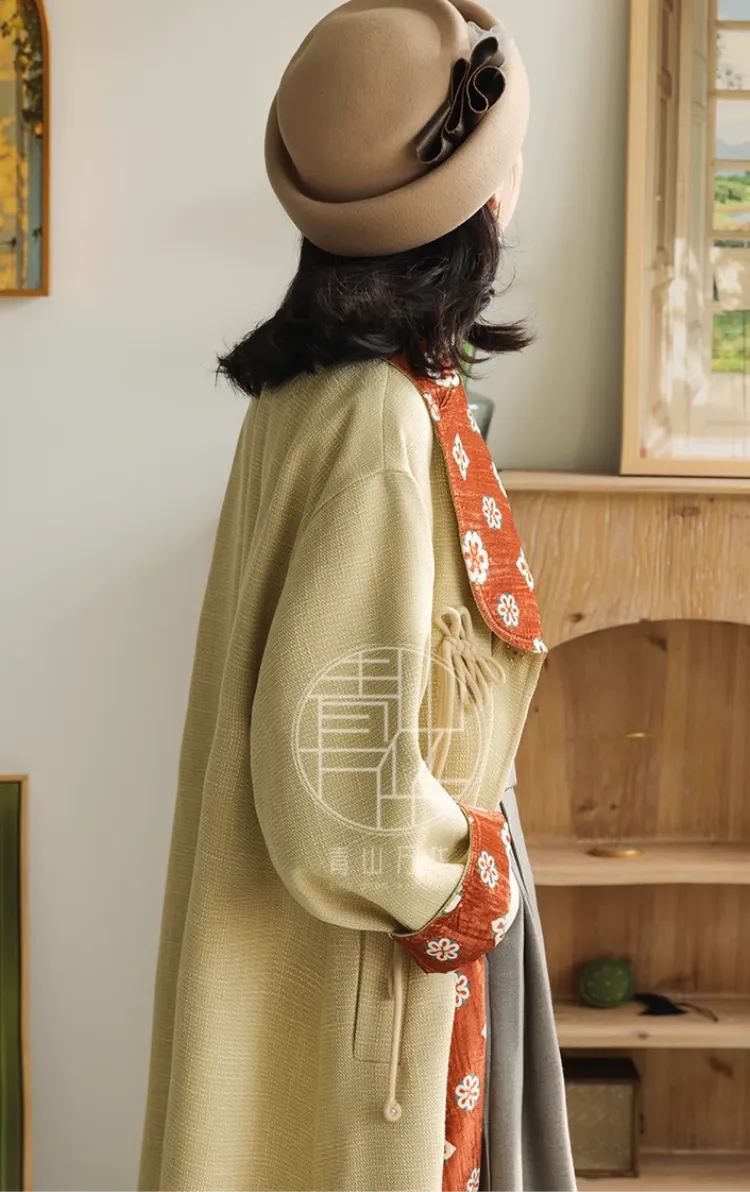 (Presale) Zao Qiu 早秋 Early Autumn Modernized Tang Double Lined Pi Ao Coat