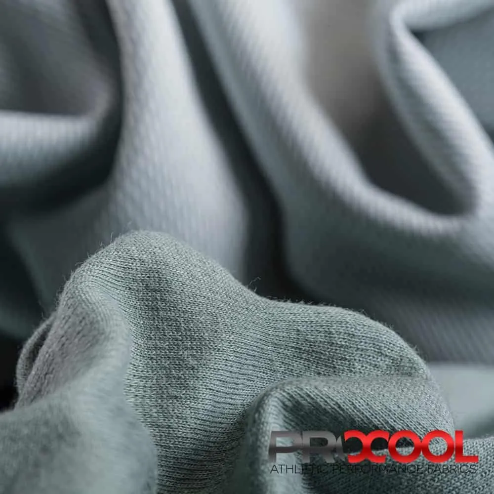 ProCool® TransWICK™ Supima Cotton Sports Jersey Mesh Silver CoolMax Fabric (W-634)