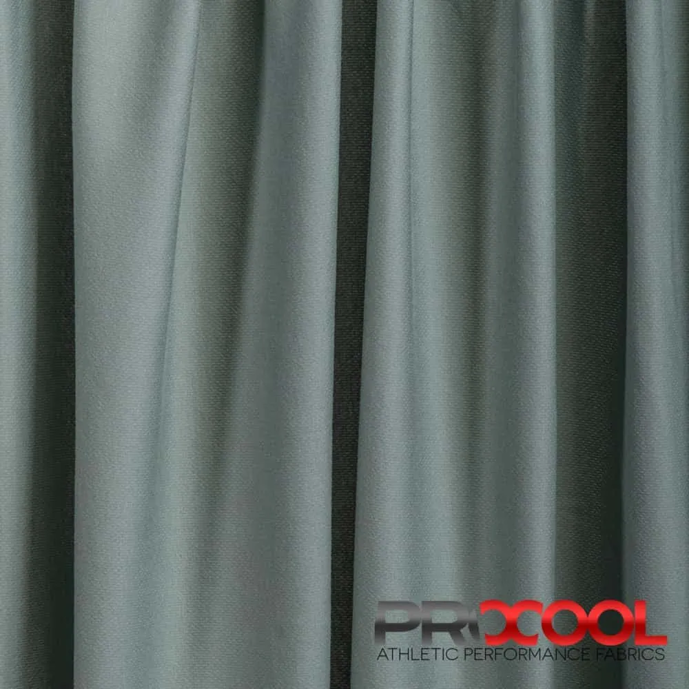 ProCool® TransWICK™ Supima Cotton Sports Jersey Mesh Silver CoolMax Fabric (W-634)