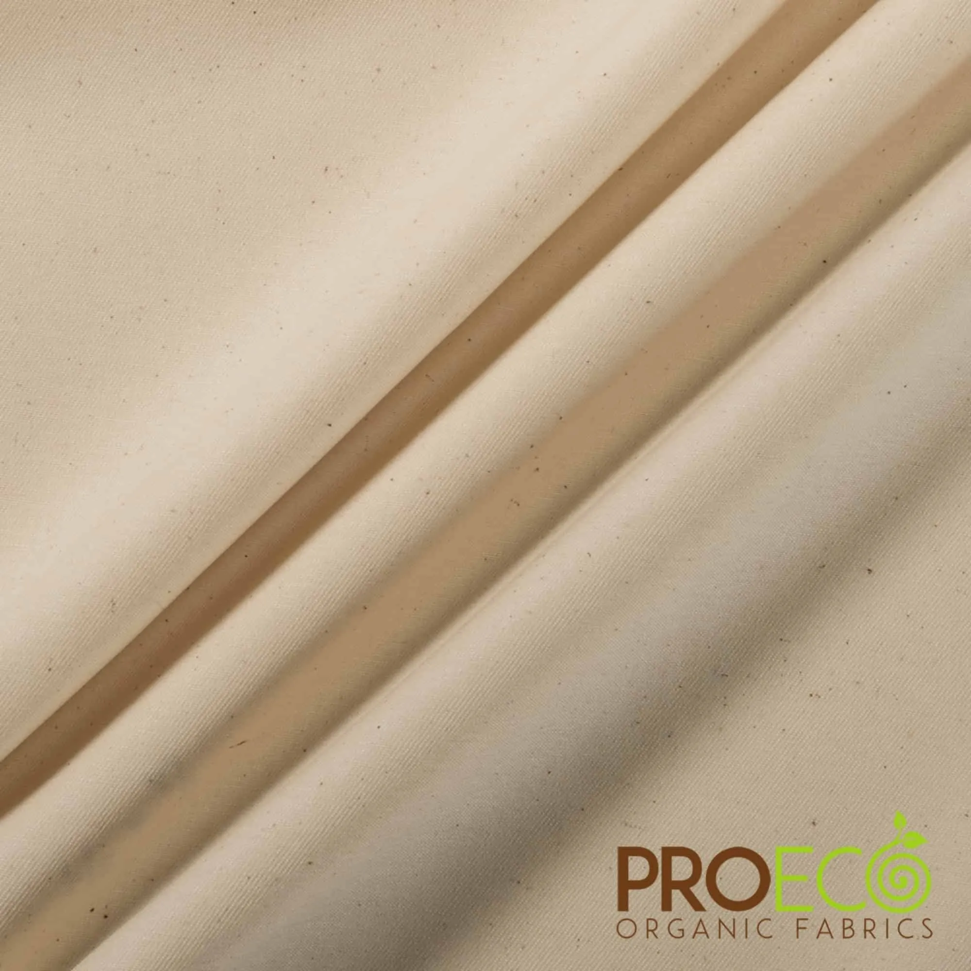 ProECO® Organic Cotton Twill Silver Fabric (W-560)